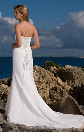 Orifashion HandmadeGraceful Simple Beach Bridal Gown / Wedding D